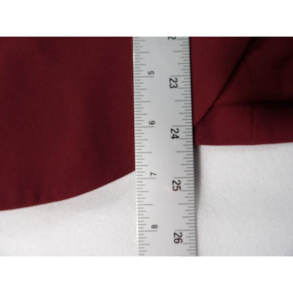 Trouve Blazer Medium Burgundy Wine Black Sport Coat Career Open Style Career - Picture 10 of 12
